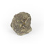 Hand sized solid mineral specimen with brass-yellow and iridescent green-black hues.
