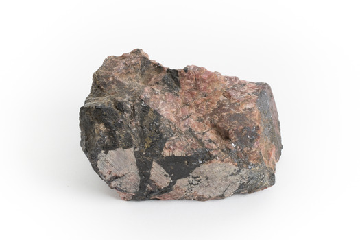 Rhodonite crysals on Galena and Sphalerite