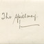 "The Spillway" handwritten 