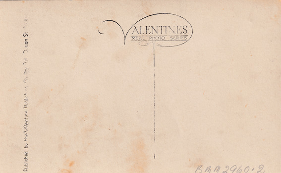 Back of a empty postcard
