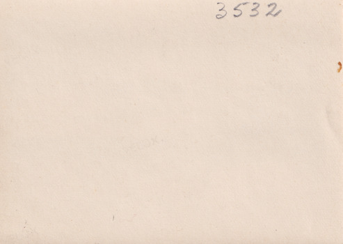 Reverse of photograph depicting Lake Sambell with low water. 