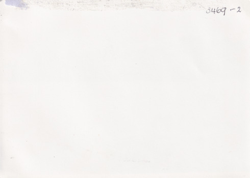 Reverse of photograph of Lake Sambell taken from the water, looking towards the lake edge. 