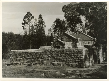 Outside fence view of Powder Magazine Beechworth.