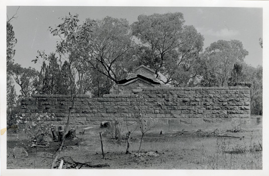 View of outside fence of Powder Magazine Beechworth.