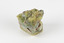 A solid mineral specimen in shades of yellow and gray-green. 