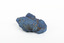 A solid mineral specimen in shades of blue 