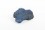 A solid mineral specimen in shades of blue 
