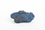 A solid mineral specimen in shades of blue 