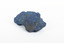 A solid mineral specimen in shades of blue 
