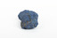 A solid mineral specimen in shades of blue 