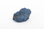 A solid mineral specimen in shades of blue 