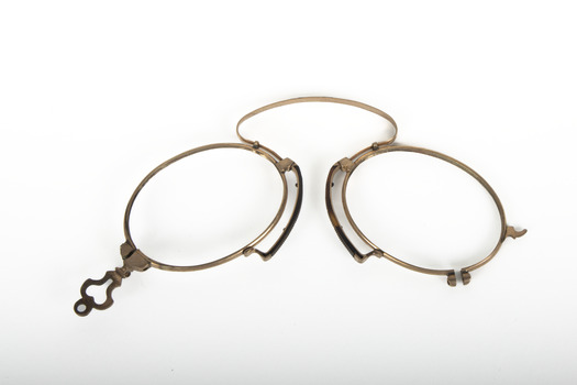 A small pair of spectacles.