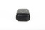 A small black rectangular box with a diamond design on top using small opal coloured flakes