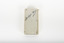 A small white rectangular box with cursive writing on top.