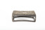 A silver rectangular match case with an embossed top.