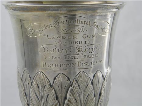 Brighton Horticultural Society 1881-82 Leader Cup