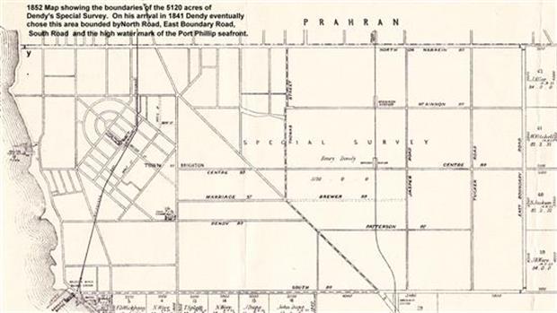 Dendy Special Survey Map 1852