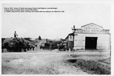 Photograph - Photograph Hay & Corn Store, Before 1910, Smith's Hay & Corn Store, Cnr. Centre and Jasper Roads, Bentleigh, Late 19th to early 20th Century