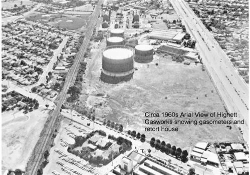 Highett Gasworks: Gasometer, Retort House and Coal Store at Highett Gasworks