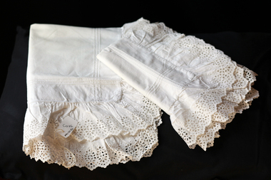 Domestic object - Haberdashery, pillowslips, c1900