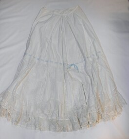Clothing - Clothing, Lady's half Petticoat c1890, Circa 1890-1900s
