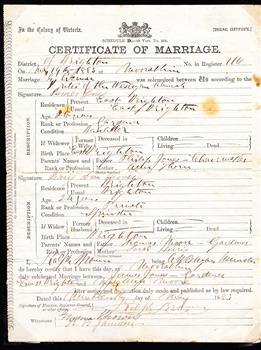 Marriage Certificate, James Jones