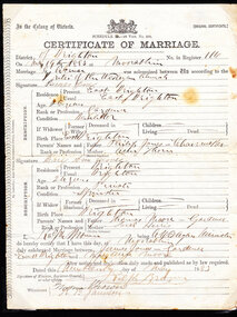 Marriage Certificate, James Jones