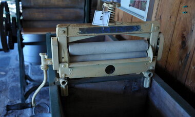 Close-up of Acme Hand Wringer