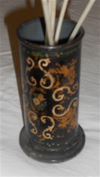 Kitchen Equipment, tin spills/tapers holder,