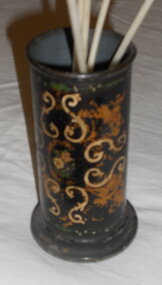 Kitchen Equipment, tin spills/tapers holder,