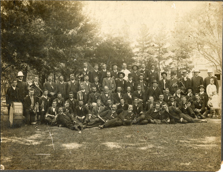 Circa early 1900's Band in a Park