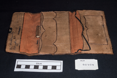 Personal Effects, lady's leather wallet, 20thC