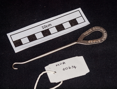 Clothing, button hook, c1900