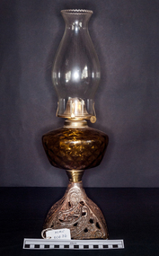 Lights, Victorian kerosene banquet lamp, c1900