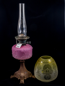 Lights, Victorian kerosene banquet lamp, c1900