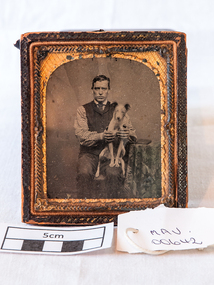 Photograph, William Tonge and dog, Unrecorded, early 20thC