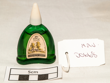 Manufactured Glass, small perfume bottle, 20thC