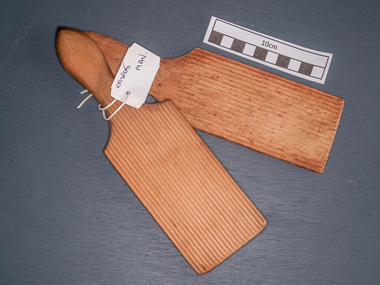 Kitchen  equipment, butter pats wooden, c1880