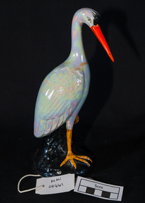 Ornaments, 'Carlton Ware' Heron / Egret, c1890 - c1930