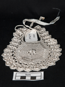 Clothing, baby's crocheted bib, c1900