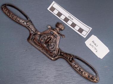 Tools, Spokeshave steel ornate, c1900