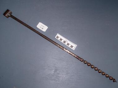 Tools, steel spiral bit Auger, c1900