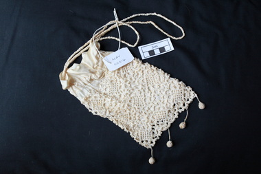 Personal Effects, lady's cream silk evening bag
