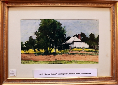 Painting,  'Spring Grove' 19thC house, c1979