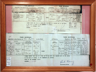 Document, Death Certificate William Box 1902, 1985