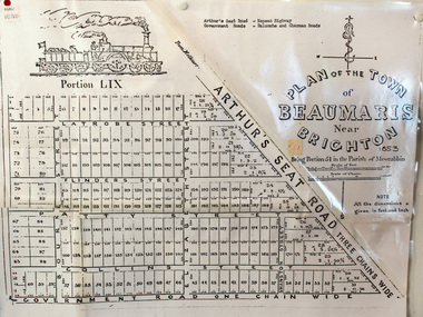 Document, photocopy of Plan of Beaumaris 1853, c1960