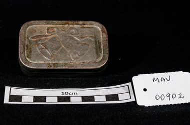 Containers, small tin wedding cake, 20thC