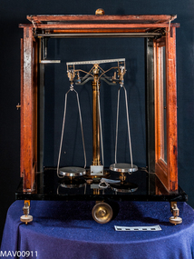 Scales, Gold, Apothecary, Analytical  in Glass Case c1880, c1880