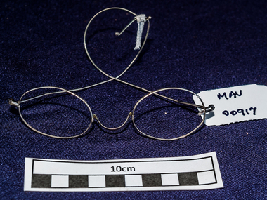 Personal Effects, fine wire spectacle frames, 20thC