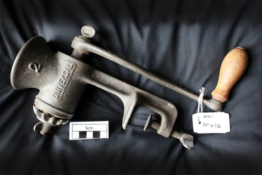 Kitchen Equipment, meat mincer, c1900